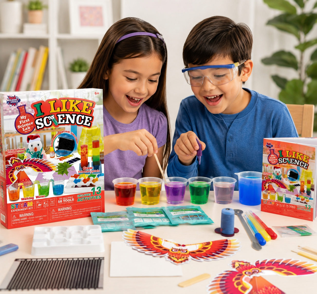 Play N Learn Big Bang I Like Science Fun Experiments Kit for Kids | 13 STEM Activities