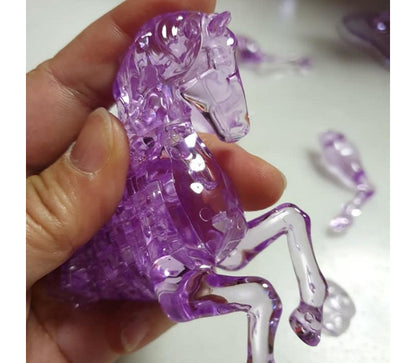 Play N Learn 3D Crystal Puzzle Flying Horse | STEM Jigsaw Brain Teaser