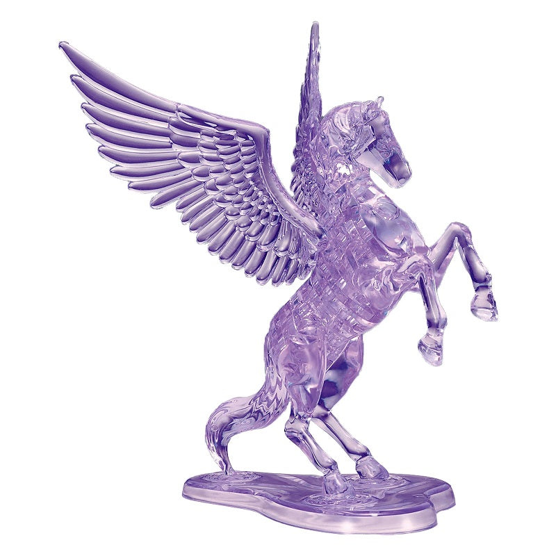 Jigsaw Puzzle 3D Crystal Flying Horse Clear/ Purple