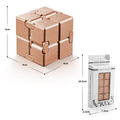 Play N Learn Infinity Metal Cube – Magnetic Fidget & Stress Relief Toy