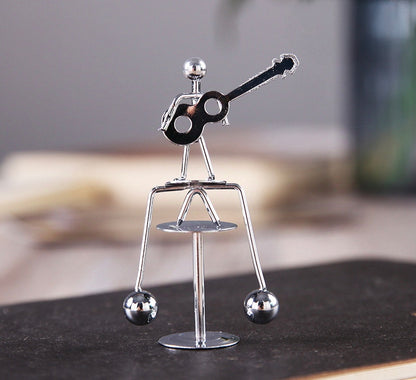 Play N Learn Mini Metal Kinetic Desktop Balancing Toy | Stress Relief Desk Décor
