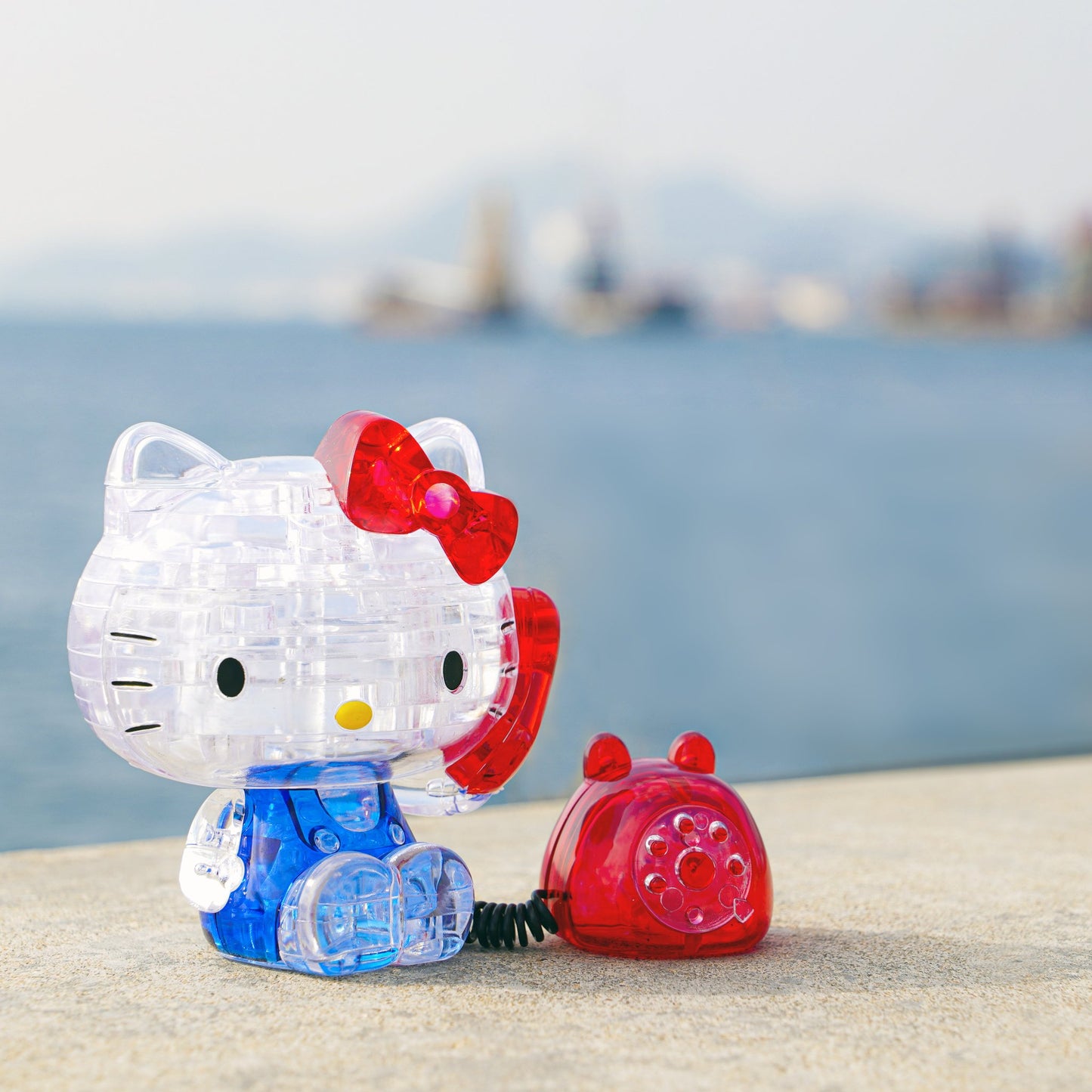 Sanrio Jigsaw Puzzle Play N Learn 3D Crystal Puzzle Hello Kitty on the Phone