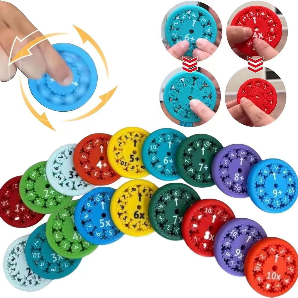Fidget Spinner Multiplication and Division Mathematics Game for Kids