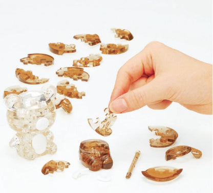Play N Learn Rilakkuma Korilakkuma & Chairoikoguma Acorn House 3D Crystal Puzzle | Character Set & Spatial Learning