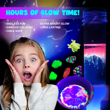 Play N Learn Big Bang Science Let's Glow Fluorescence Kit | 13 STEM Glow Activities
