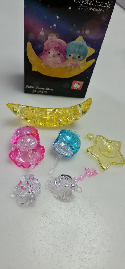 Play N Learn Sanrio Little Twin Stars Moon 3D Crystal Puzzle – 51-Piece Display Model
