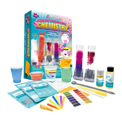 Play N Learn Big Bang Science Colour Changing Chemistry Kit | 8 STEM Experiments