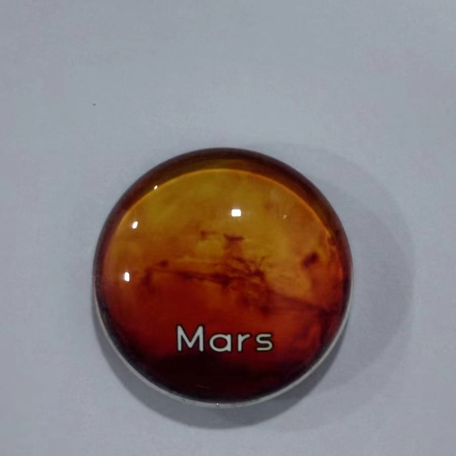 Solar System Fridge Magnets 9 planets with Sun