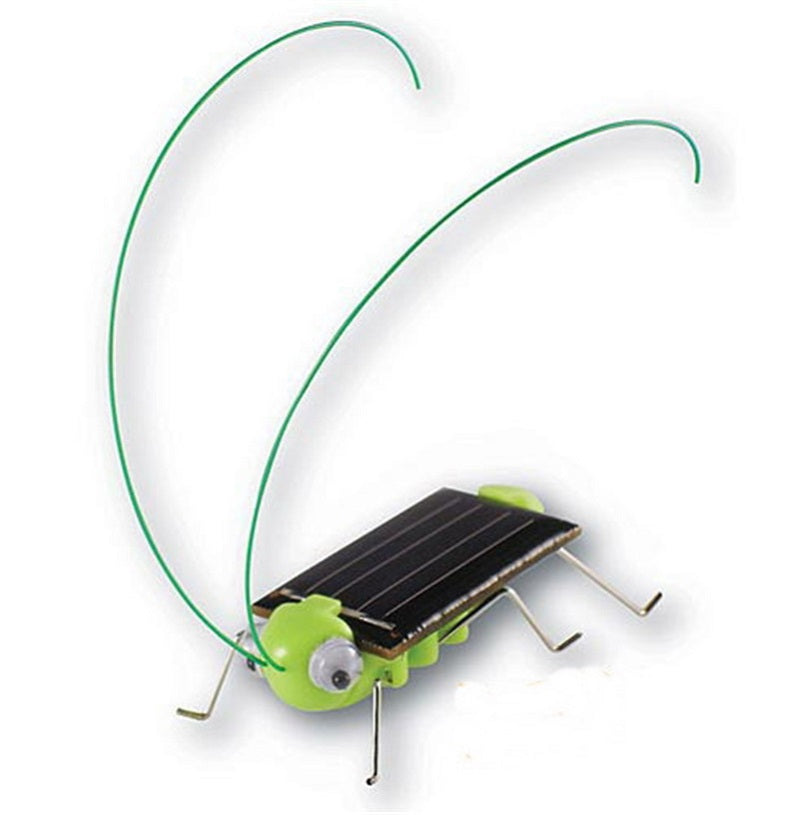 Solar Powered Grasshopper Bug Toy for Kids