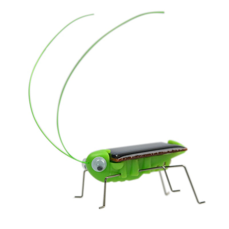 Solar Powered Grasshopper Bug Toy for Kids