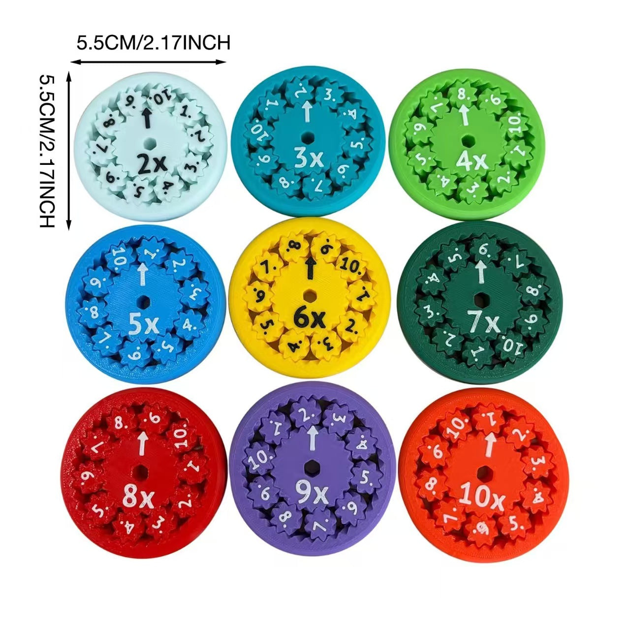Fidget Spinner Multiplication and Division Mathematics Game for Kids