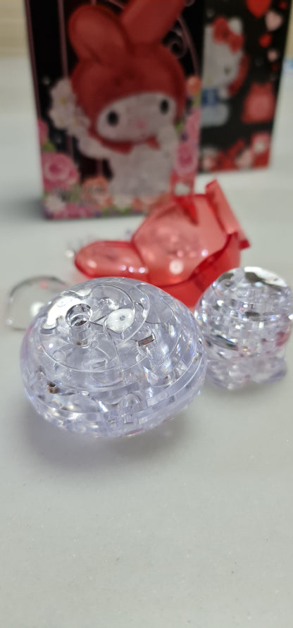 Play N Learn Sanrio My Melody Flower 3D Crystal Puzzle | Character Collectible & Spatial Learning