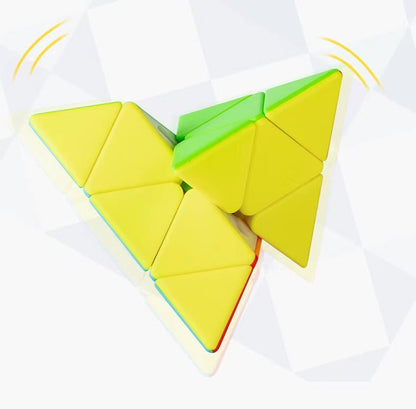 Play N Learn Rubik Triangle Pyraminx | IQ Brain Teaser for Kids & Adults