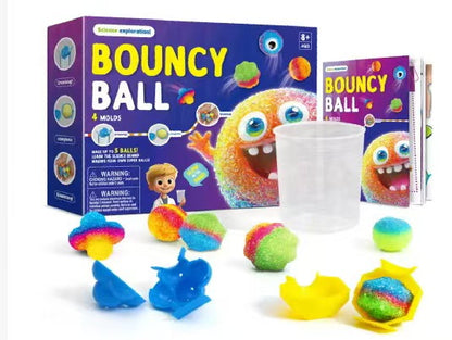 Play N Learn Science Explore Make Your Own Glow in the Dark Bouncy Ball Kit | STEAM Craft Activity
