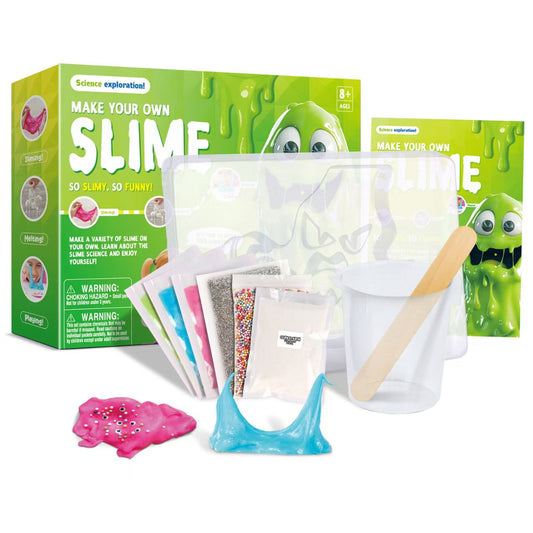 Play N Learn Make Your Own Slime Experiments Kit | STEAM Science Gift for Kids