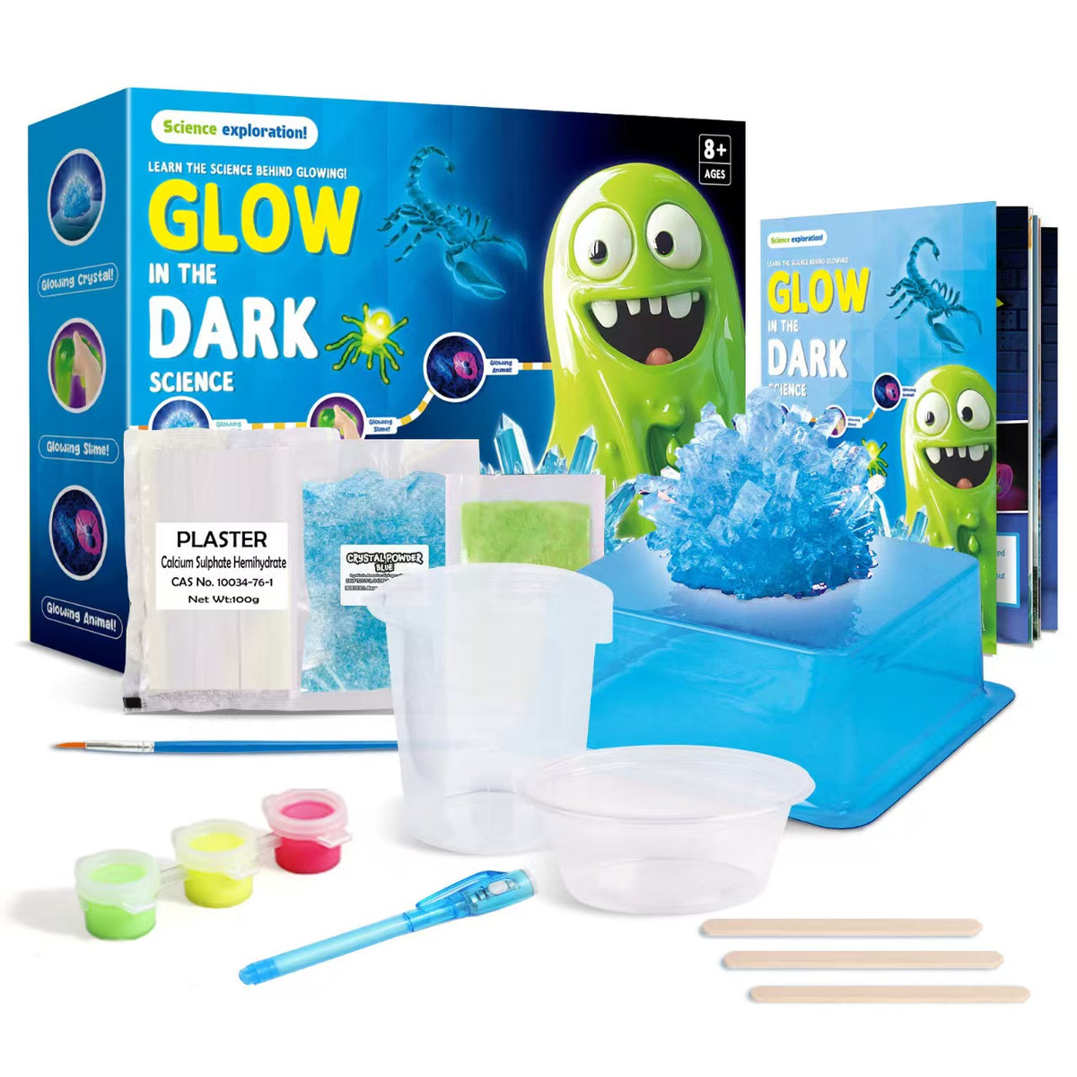 Play N Learn Make Your Own Glow in the Dark Experiments Kit | STEAM Science Set