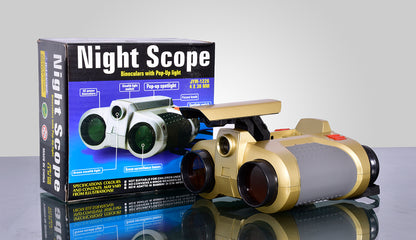 Play N Learn Binoculars with Light-Up Nightscope | Outdoor Exploration Toy for Kids