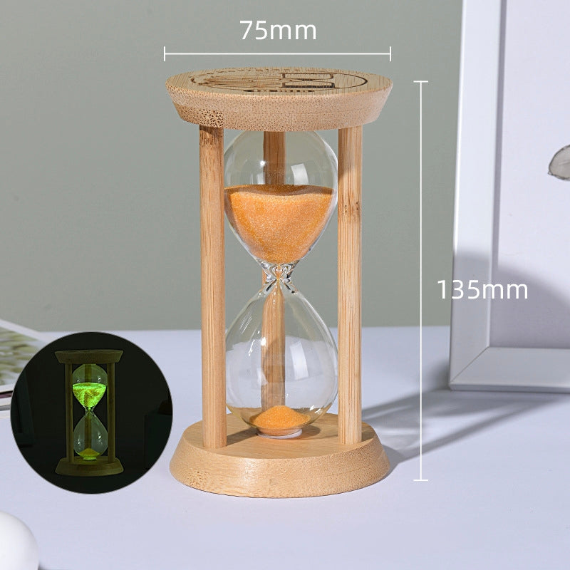 Glow in the Dark Hourglass Display Gift Random Colour