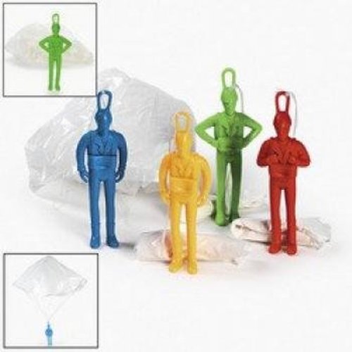 Toy Parachute Paratrooper Soldier Man ( Pack of 10 )