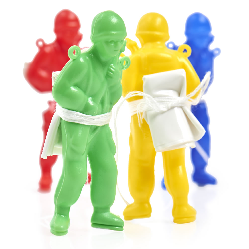 Toy Parachute Paratrooper Soldier Man ( Pack of 10 )