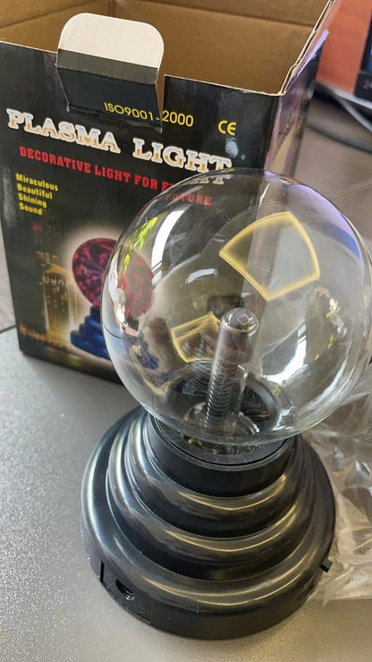 Play N Learn Plasma Ball with USB Power Interface | Interactive Lightning Science Lamp