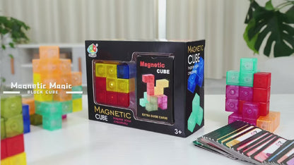Play N Learn Magnetic 3D Tangram Cube | Spatial Reasoning Puzzle