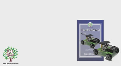 Play N Learn Self-Assembly Dual Powered Solar & Battery Car Kit | STEM Energy Science