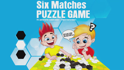 Play N Learn Six Matches Puzzle Board Game | 2-Player Strategy & Math Skills Game