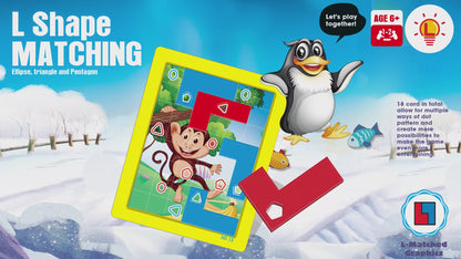 Play N Learn L Shape Matching Board Game | Math Skills & Logic Puzzle Challenge