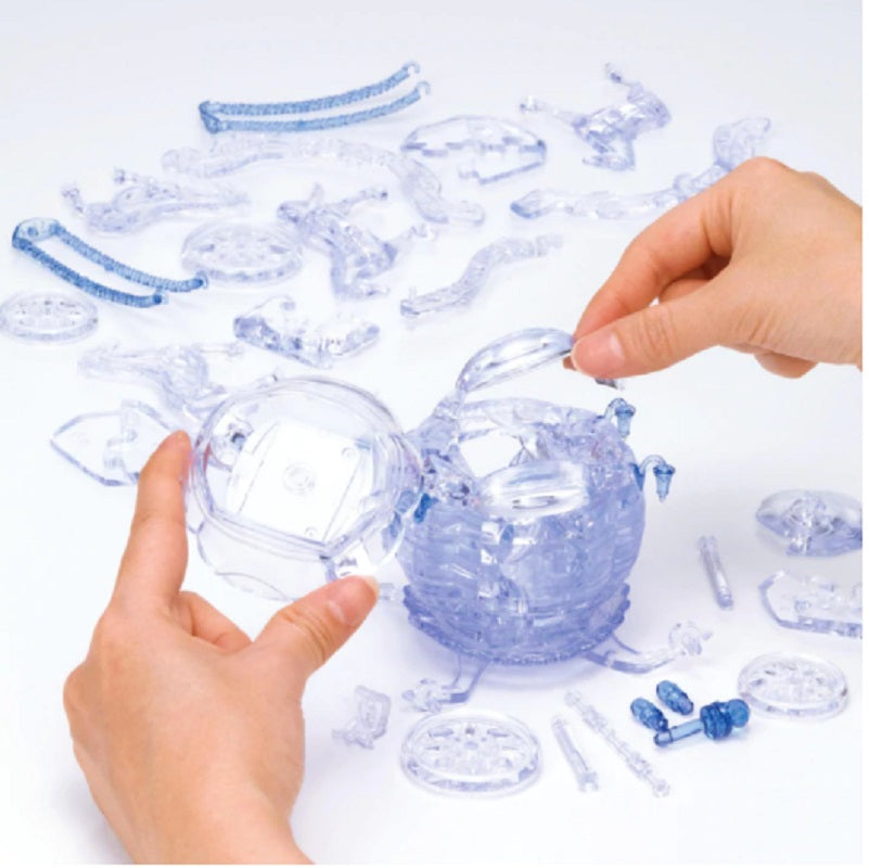 Jigsaw Puzzle Play N Learn 3D Crystal Puzzle Royal Carriage Blue