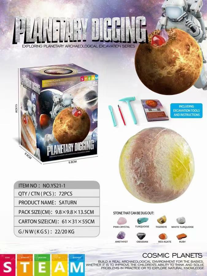 STEAM Planet Exploration and Excavation Crystal Gem Kit