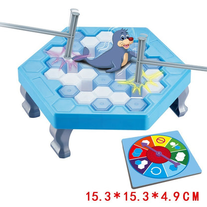 Play N Learn 707 Sea Lion Trap Ice Blocks Game | Strategy & Quick Thinking Game for 2+ Players