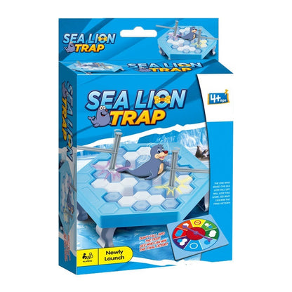 Play N Learn 707 Sea Lion Trap Ice Blocks Game | Strategy & Quick Thinking Game for 2+ Players