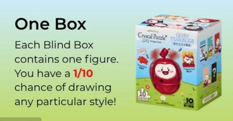 3D Crystal Jigsaw Puzzle Character Quby Tumbler Blind Box One Piece