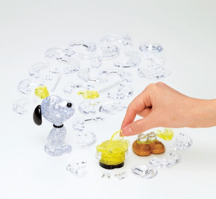 Jigsaw Puzzle Play N Learn 3D Crystal Puzzle Snoopy and Charlie Brown