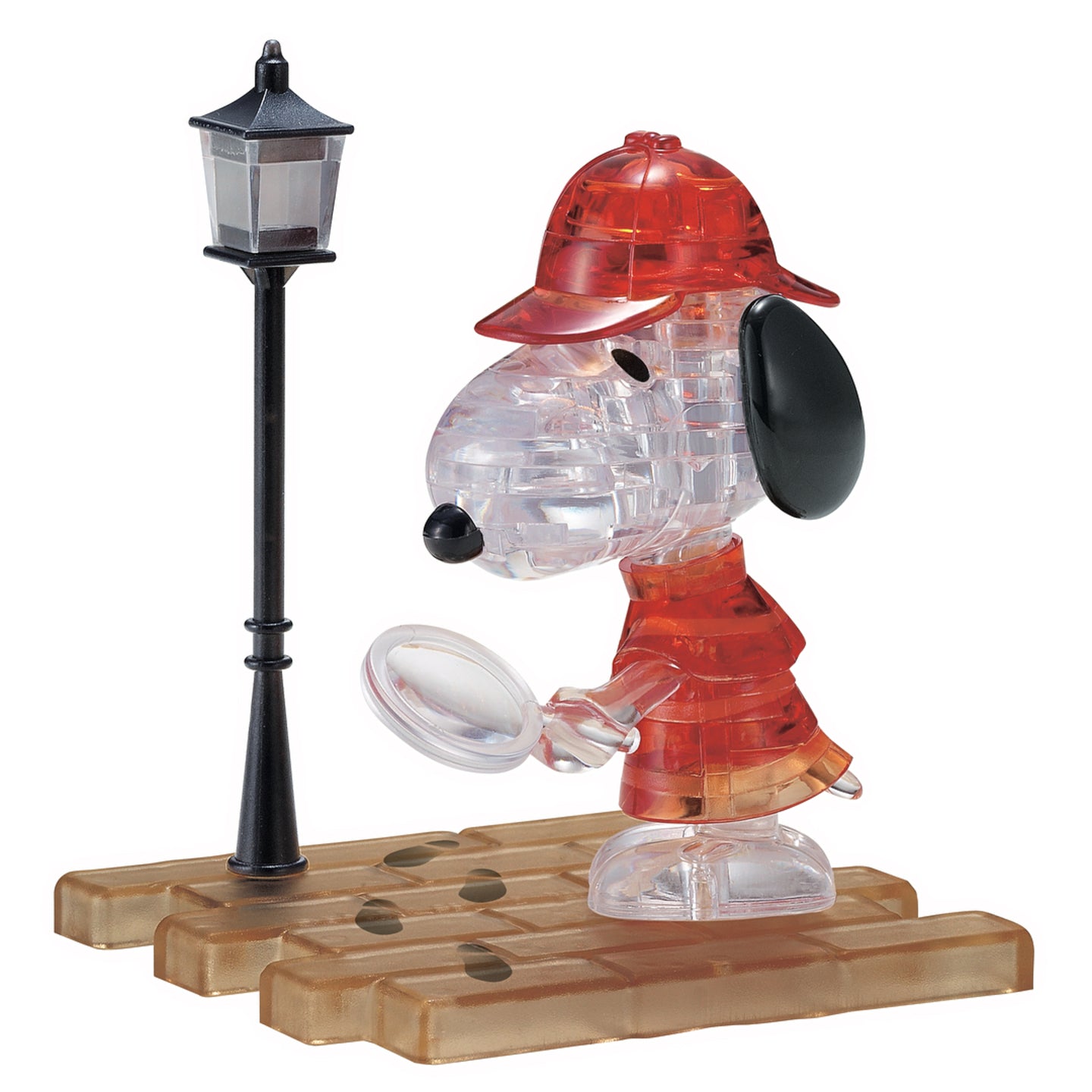 Jigsaw Puzzle Play N Learn 3D Crystal Puzzle Snoopy Detective