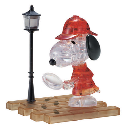 Play N Learn 3D Crystal Puzzle Snoopy Detective | STEM Jigsaw Brain Teaser