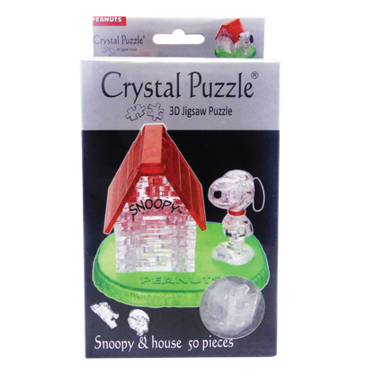 Play N Learn 3D Crystal Puzzle Snoopy With House | Jigsaw Brain Teaser & Display Gift
