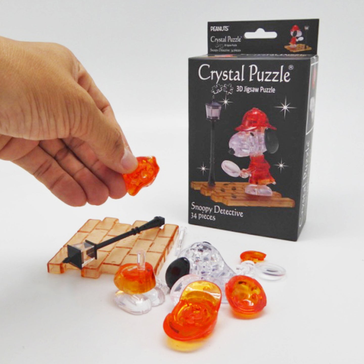Jigsaw Puzzle Play N Learn 3D Crystal Puzzle Snoopy Detective
