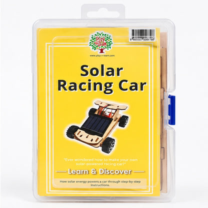 Play N Learn Solar Racing Car Kit | DIY Solar-Powered STEM Science & Engineering Kit for Kids