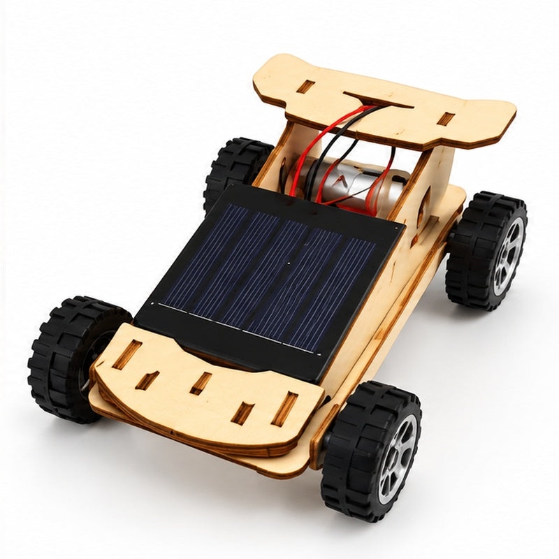 Play N Learn Solar Racing Car Kit | DIY Solar-Powered STEM Science & Engineering Kit for Kids