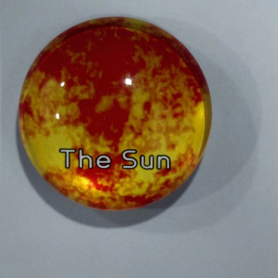Solar System Fridge Magnets 9 planets with Sun