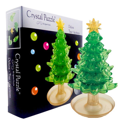 Play N Learn 3D Crystal Puzzle Tree | Decoratable Christmas Jigsaw Brain Teaser & Gift