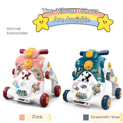 Play N Learn Baby Activity Walker | Multifunctional Push Walker with Music & Sensory Toys