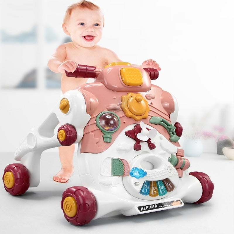 Play N Learn Baby Activity Walker | Multifunctional Push Walker with Music & Sensory Toys