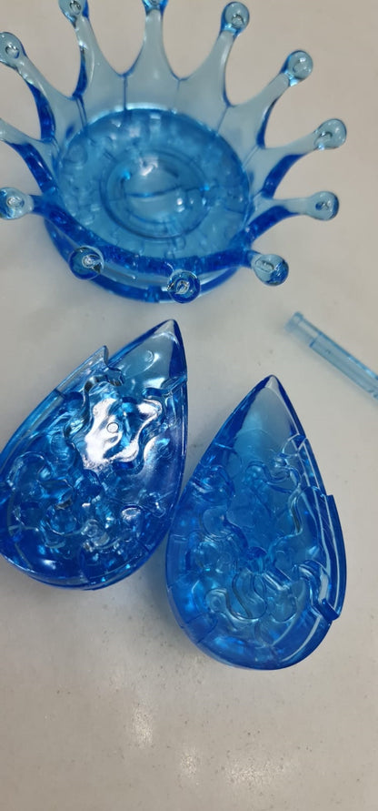 Play N Learn 3D Crystal Water Crown Gift | Jigsaw Puzzle Building & Spatial Skills
