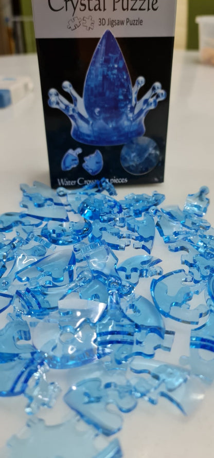 Play N Learn 3D Crystal Water Crown Gift | Jigsaw Puzzle Building & Spatial Skills
