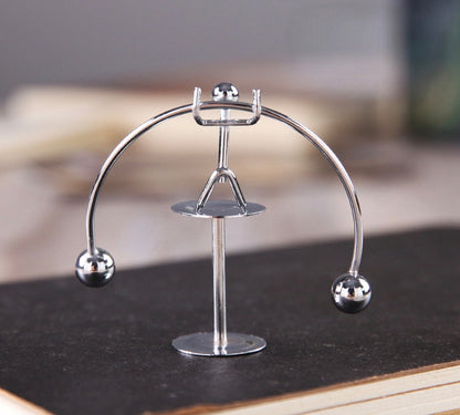 Play N Learn Mini Metal Kinetic Desktop Balancing Toy | Stress Relief Desk Décor