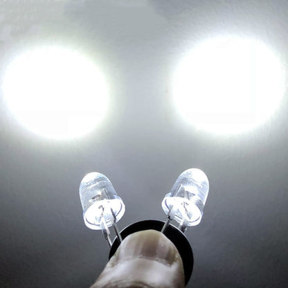 Play N Learn LED Light Bulb 5mm White | Science Experiment Component Teaching Resource (20 Pieces)